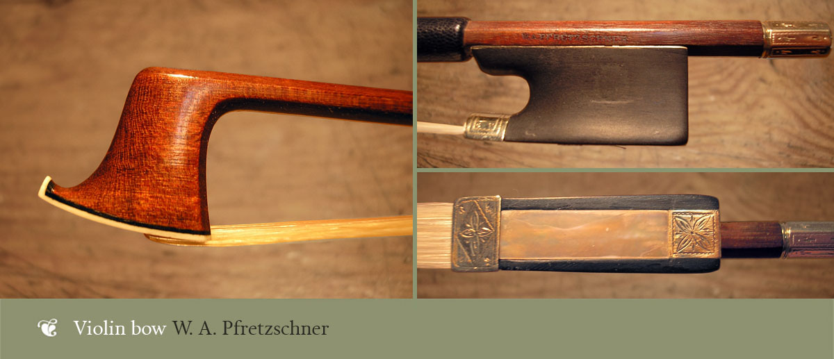W A Pfretzschner violin bow